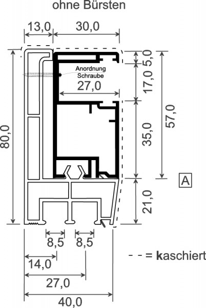 [DS] MENKE Adapterprofil Standard weiß