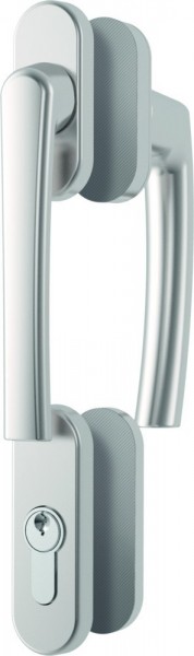 Rotoline Türgriffgarnitur ohne Roto-Logo K061B14101 natursilber elox.