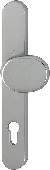 Hoppe Außenschild Luxembourg F9 Aluminium Stahl m. Knopf 86G/3357N-RF