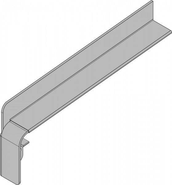 Gutmann Gleitabschluß Aluminium BF 4004 400 mm links blank