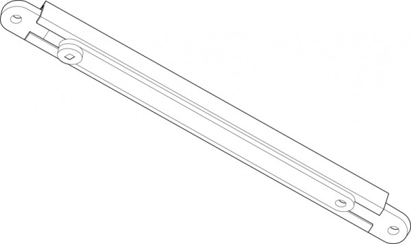 GEZE Gleitschiene Boxer 20,7 mm silberfarbig