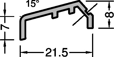 Gutmann Flügelabdeckprofil VE = 240 Meter FP 26/34 G214 mittelbronze