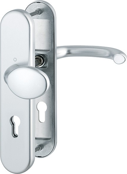 Hoppe FS Wechselgarnitur Marseille ES1 F1 Aluminium natur 72 mm PZ