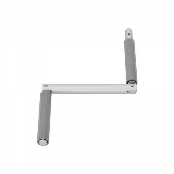 Warema Knickkurbel Aluminium grau für Raffstore Handkurbel 16 mm