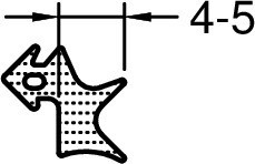 Gutmann Dichtung für Naßverglasung System MIRA HA 3061