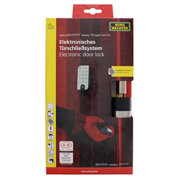 Burg-Wächter ENTRY easy 7602 FP inkl. Tastur mit Code & Fingerprint