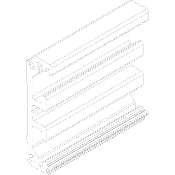 Geze Distanzprofil für Zargenausgleich Levolan 60 EV 1 Lg 2050 ID Nr. 147556