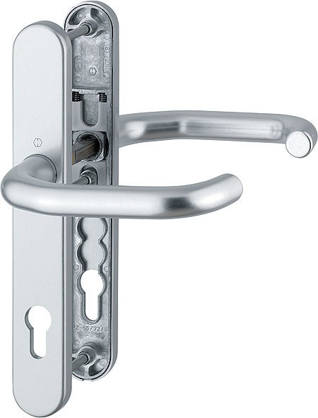 HOPPE RD Drückergarnitur Paris F1 Aluminium natur PZ 92 RD-138GF/3357N