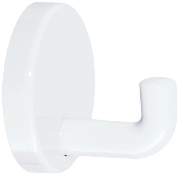 HEWI Wandhaken 477.90.010 mit Rosette 50 mm Farbe 99 reinweiß
