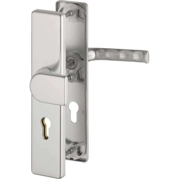 Hoppe Wechselgarnitur London ES0 F2 Aluminium neusilber 72 mm PZ