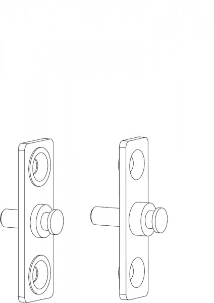 GEZE FPS _ Befestigungsplatten für LM - Fenster