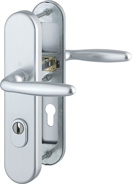Hoppe Türgriffgarnitur Verona ES1 F1 Aluminium natur 1510/3332ZA/3310