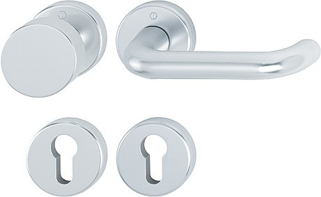 Hoppe Wechselgarnitur Paris F1 Aluminium natur 58/42KV/42KVS138L PZ