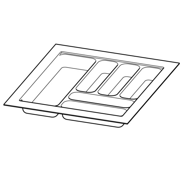 Hettich OrgaTray 440 Einsatz silber 441 - 520 / 351 - 400 mm