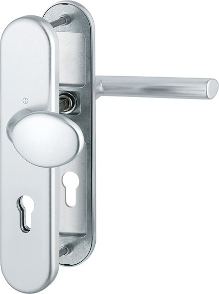 Hoppe FS Wechselgarnitur Stockholm F1 Aluminium natur ES1 72 mm PZ