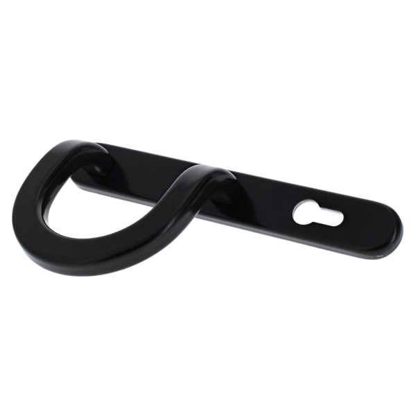 greenteQ Schmalrahmenhalbgarnitur DG58.S216.AL.SSB.AU PZ 92 mm RAL8019