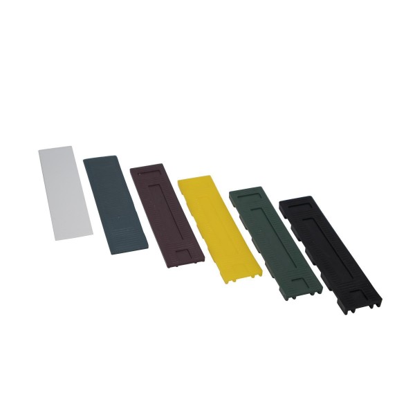 gelbrot Verglasungsklotz Größe: 100 x 22 x 2 mm , Farbe: blau