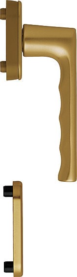 HOPPE Balkontür-Rosetten-Grt. Halbgrt., Innenseite / F4 Aluminium bronzefarben