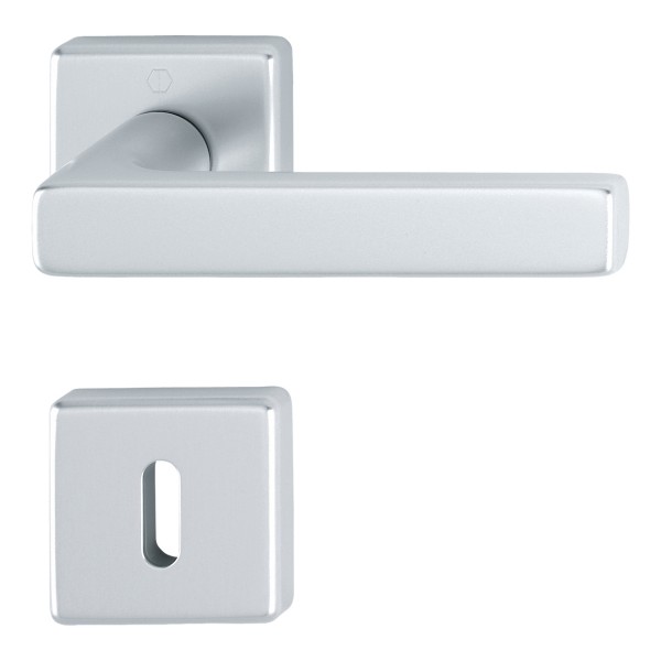 Hoppe Türgriffgarnitur Dallas F1 Aluminium natur 1643/52KV/52KVS OB