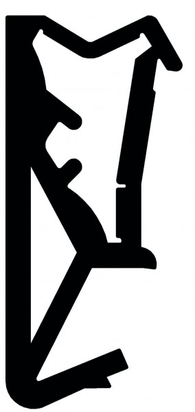 Roto Flügelfalzdichtung SV 125 schwarz Spule a. 150 mtr