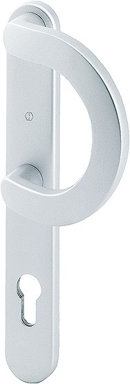 Hoppe Außenschild Luxembourg F1-2 Aluminium natur matt 513G/3357N-RF