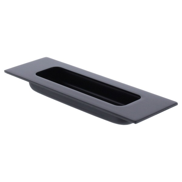 BLACK BEAUTY ToniTec Griffmuschel für Schiebetürsystem "HUBERTUS" rechteckig schwarz matt