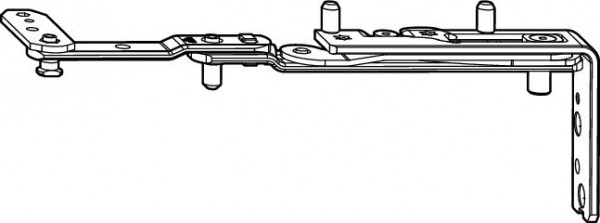 Roto Falzaxerarm H links ROTO Designo II NT Holz 24 mm glatter Falz