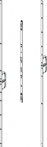 KFV Stulpgarnitur 85 , 88 , 92 , 94 mm Entf. F 24 Nirosta matt gebürstet