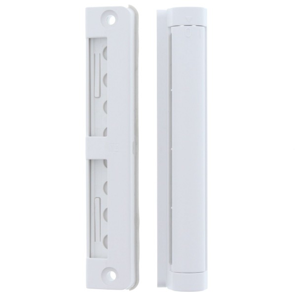 Siegenia Aeromat mini Falzlüfter Steg 2,5 mm mit Drehverschluss weiß