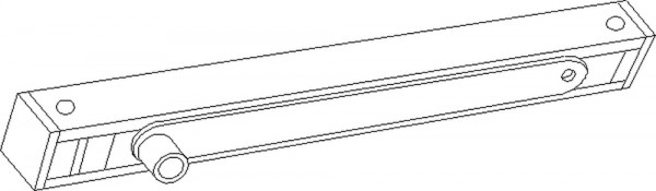 GEZE T-Stop Gleitschiene TS5000/3000 mit Hebel Silber