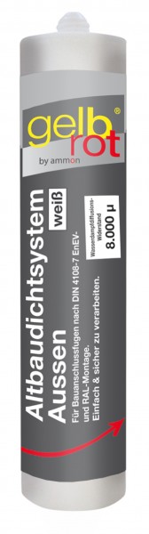 gelbrot Altbau Dichtsystem außen weiß 310 ml Kartusche