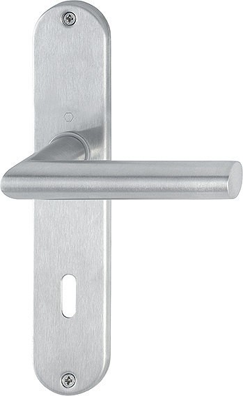 HOPPE Langschild Garnitur Amsterdam E1400Z/302 SST F69 8 OB-72, 35-45