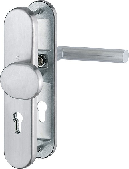 Hoppe FS Wechselgarnitur Amsterdam F69 Edelstahl matt PZ 72 mm ES1