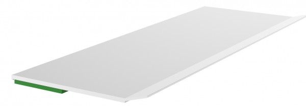 EXTE Flachleiste 80 mit Lippe weiß Breite 80 mm Dicke 2,5 mm Länge 6 mtr