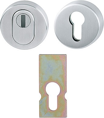 Hoppe Schutz-Schlüsselrosette F69 Edelstahl matt PZ E42NSB-ZA/42HS
