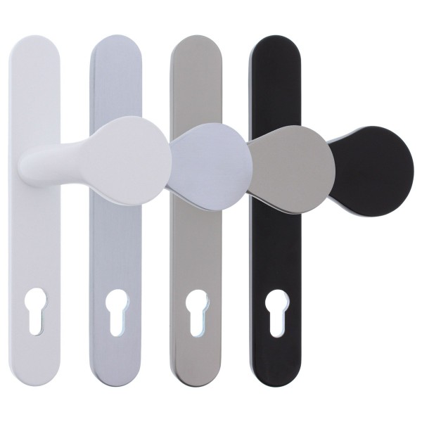 ToniTec Schmalrahmen-Halbgarnitur mit Türknopf Modell "Tino" PZ 92 / 8 mm