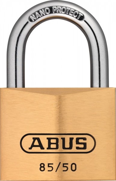 ABUS Messing-Vorhangschloss 85/50 gl.-2701