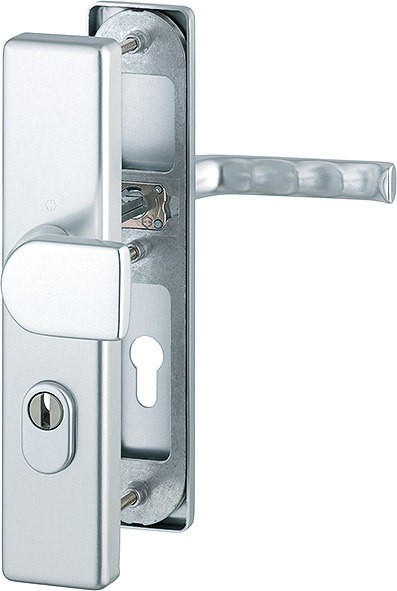 Hoppe Schutz-Wechselgarnitur London 78G/2222ZA/2410/113 ES1 mit ZA, Vierkant 8 mm, TS 41-46 mm, F1,