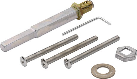 Hoppe Befestigungs Set M6 TS 66 - 71 f Schutzbeschläge außen Knopf 76G