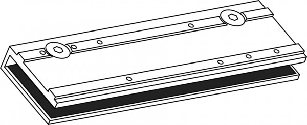 Geze Klemmplatte für Glastür TS 3000 silberfarbig ID Nr. 014835