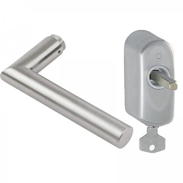 HOPPE Fenstergriff abschließbar EUS950S Fensterolive 100NM 7 mm H001 F69 Edelstahl