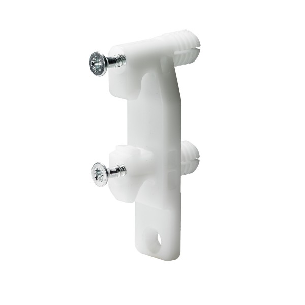 Hettich Frontbefestigung Kunststoff weiß mit Spreizzapfen