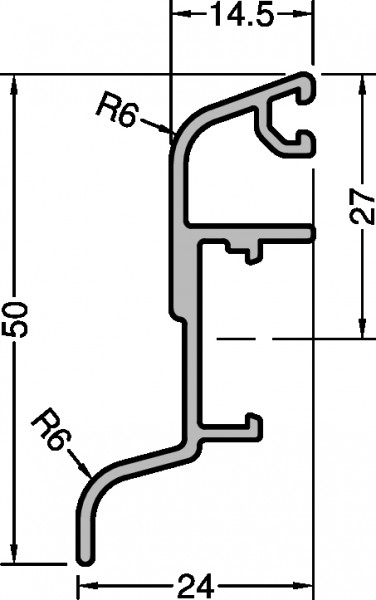 Gutmann Regenschutzschiene System 2004 Spree 24 OF G 214 ohne Flügelfalz