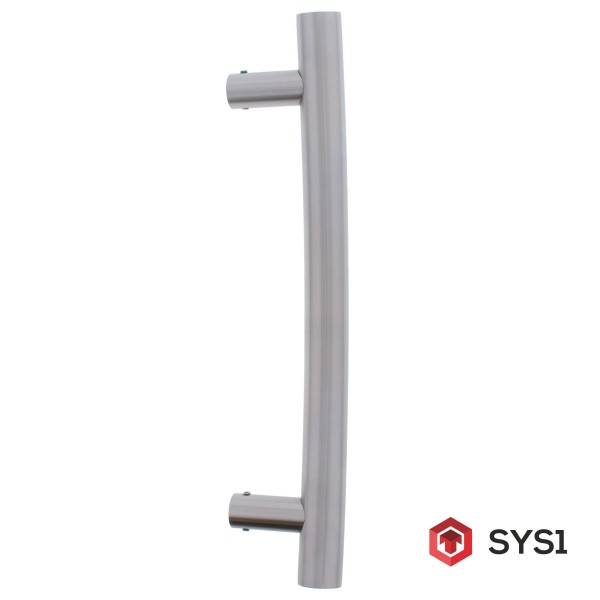 ToniTec SYS1 Türgriff Stoßgriff gebogen Edelstahl inkl. Befestigung