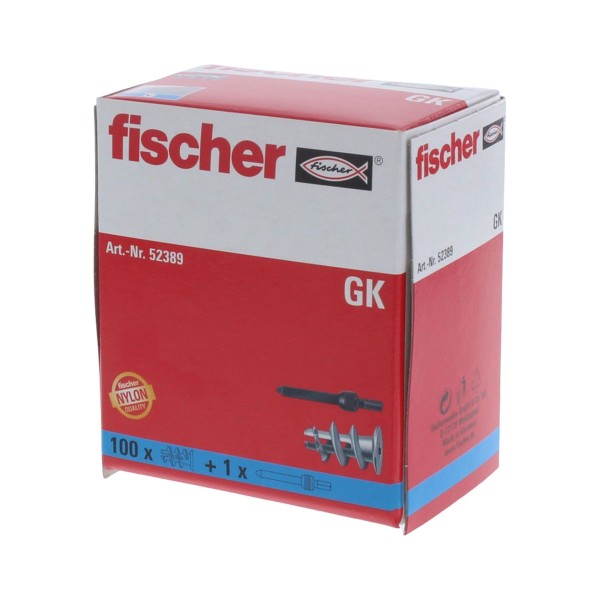 Fischer Gipskartondübel GK 100 Stück