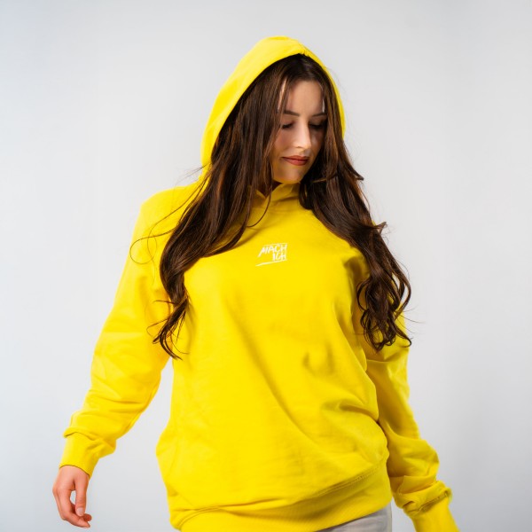 MACH ICH® Hoodie mit BackPrint Slogan 1 Unisex (Sonnengelb)