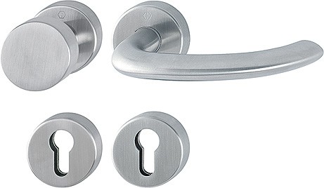Hoppe FS Wechselgarnitur Marseille PZ F69 Edelstahl matt FS-E58/42H/42HS/1138