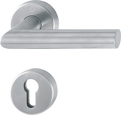 Hoppe FS Türgriffgarnitur Amsterdam F69 Edelstahl matt PZ FS-E1400/42H/42HS