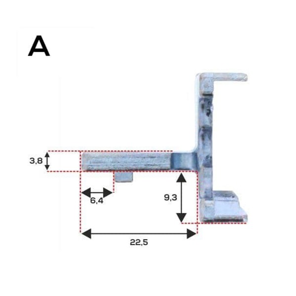 Notter Mitnehmer Zahnschieber für Notter Getriebegriff
