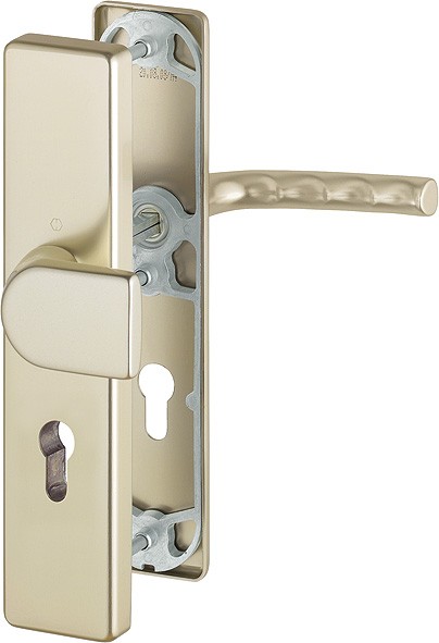 Hoppe Wechselgarnitur Birmingham ES0 F2 Aluminium neusilber 72 mm PZ